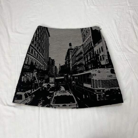 Desigual Dresses & Skirts - Desigual Cityscape Mini Skirt - Black & Gray